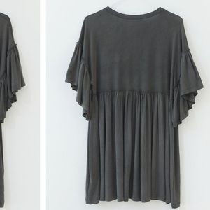 Urban Outfitters Baza Ruffle Mini Dress